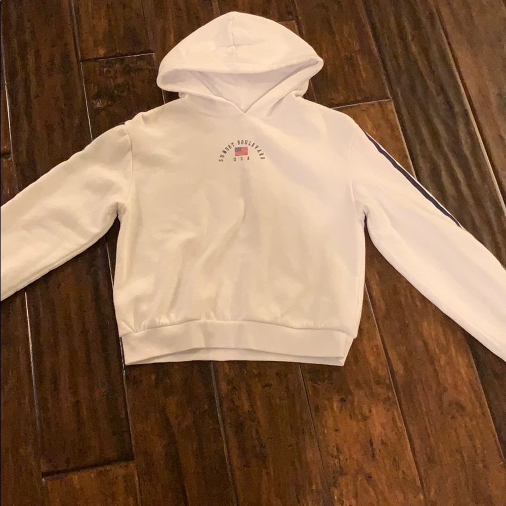Sunset Boulevard Cropped Hoodie